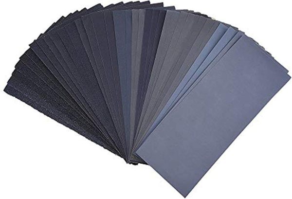 120 to 3000 Assorted Grit Sandpaper for Wood Furniture Finishing, Metal Sanding and Automotive Polishing, Dry or Wet Sanding, 9 x 3.6 Inch, 36-Sheet