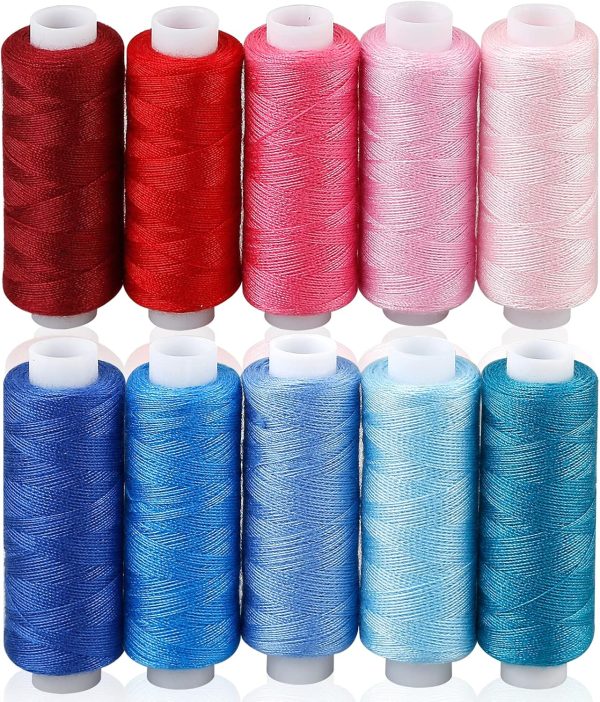 CiaraQ Sewing Threads Kits, 30 Colors Polyester 250 Yards Per Spools for Hand Sewing & Embroidery - Image 4