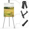Easel Stand for Display, Aredy 63" Portable Painting Easel, Lightweight Metal Easels for Painting Canvas, Wedding Sign (2 pack) - Image 4