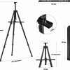 Easels for Painting Canvas, Aredy 66" Art Easel for Drawing, Portable Painting Easel Stand, Metal Table Top Easel (2 Pack) - Image 5