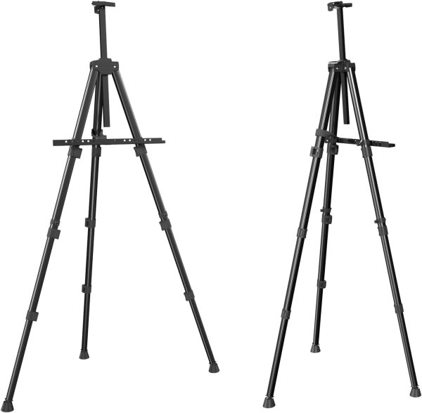 Easels for Painting Canvas, Aredy 66" Art Easel for Drawing, Portable Painting Easel Stand, Metal Table Top Easel (2 Pack) - Image 9