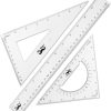 Mr. Pen- Triangle Ruler, Square and Ruler Set, 3 Pack, Set Square, Square Ruler, Protractor for Geometry, School Geometry Set, Math Protractor, Geometry Rulers, Math Ruler