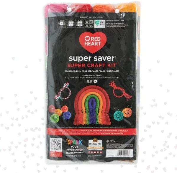 Red Heart Super Saver Super Yarn Craft Kit for Crochet & Knitting & Amigurumi Projects - Image 2